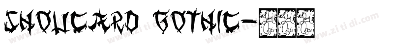 shoucard gothic字体转换